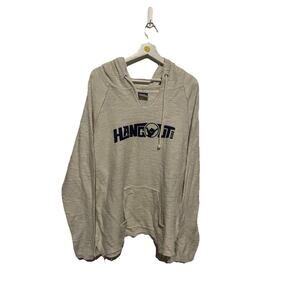 Oversized Hippy Boho Hangout Festival 2019 Gray Hoodie-Size Xl Distressed